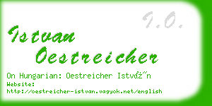 istvan oestreicher business card